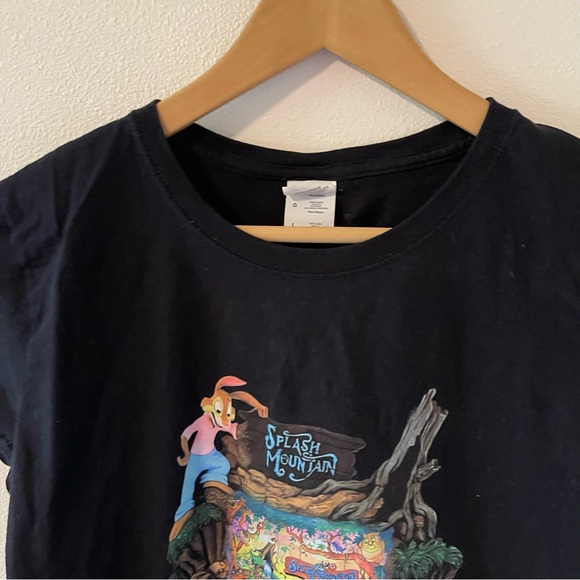 Disney Splash Mountain Fruit of Loom Short Sleeve Crewneck Graphic Tee Black-L - Picture 3 of 7